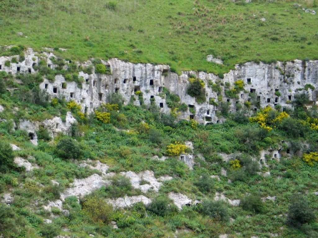 external view of Pantalica Necropolis